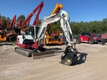 Used Excavator in yard